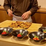 勢麟 - めそっこ(仔うなぎ)の蒲焼