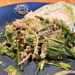 Spice&Dining KALA - カオニャオ(餅米)とラープムーは琥珀シリーズでの定番なクソ旨い組み合わせ♡