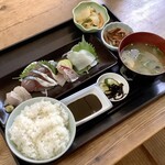 野田の元湯 - お刺身定食 590円(税込)
