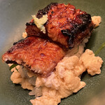 薫 HIROO - 鰻のリゾット。周囲はスクランブルエッグです