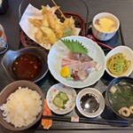 旬な - 天ぷら刺身膳