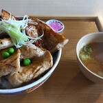 元祖豚丼屋 TONTON - ハーフ＆ハーフ丼　並　(968円)