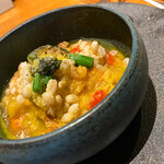 トラットリア ダ ジャコモ - 冷製ミネストローネ ズッキーニ