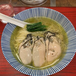 神保町 黒須 - 限定牡蠣の塩蕎麦冷やし　2,000円