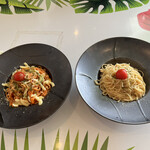 KAN's - Tomato Cheese Pasta and Mentaiko Pasta