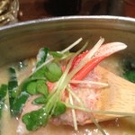 はんごう雑炊の店 山 - カニ爪入り