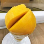 フルーツパーラー 弘法屋 - トップに大きなマンゴー