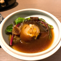 飄香 広尾店 - ⑧北海海鼠　豚肉のアキレス腱と白レバー　豚肉とムール貝のソース