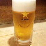 Sarari-Man Kappou Senju - 生ビール：550円