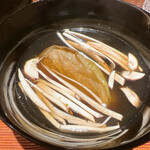 蓮 三四七 - 松茸と茄子