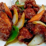 美歓園 中華鉄鍋燉 - 黒酢の酢豚