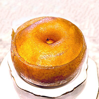 中国意境菜 白燕 - ◎ 白岩シェフ… 梨と天然樹脂（桃膠 タオジャオ）の薬膳スープ