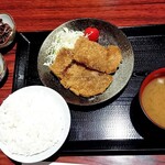 とんかつ六角箸 - 牛カツランチセット