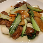 中国料理 四川 - 牛肉と青梗菜のカキソース炒め