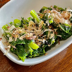 お好み焼き 鉄ちゃん - 広島菜のお浸し　これこれこう云うのが食べたかった