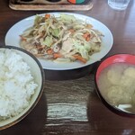 さのや食堂 - 野菜炒め定食　650円