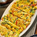 お好み焼き 鉄ちゃん - これも前回唸った葱焼き　甘くて優しくて美味しい