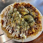 お好み焼き 鉄ちゃん - 肉玉そばダブル焼き上がりました！