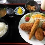 Izakaya Shokudou Toriaezu Yamashige - ミックスフライ定食