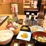 Mekikinoginji - 本日の刺身定食1,089円（ビールは含まれません）