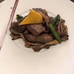 中国料理 藍海 - 牛肉の黒胡椒炒め♪