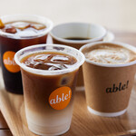 able! CAFE - ドリンク写真:コーヒー、カフェラテ(HOT•ICE)