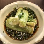 中国料理 藍海 - 佐土原茄子の香味揚げ♪