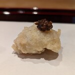 天ぷら たけうち - 鱧、かつお梅