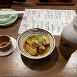 庄や - 日本酒の大徳利とお通し