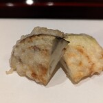 天ぷら たけうち - 熊本のとろとろ炒め茄子、火を入れるととろとろです