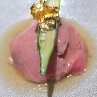 新宿 鉄板焼き YOKOTA - 旬野菜と黒毛和牛のしゃぶしゃぶ、スッポンスープ餡かけ