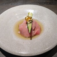 新宿 鉄板焼き YOKOTA - 旬野菜と黒毛和牛のしゃぶしゃぶ、スッポンスープ餡かけ