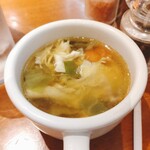 ニユートーキヨー ビヤレストラン - ランチ　中華スープ　アップ