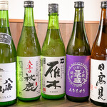 鮨 なし川 - ドリンク写真:日本酒集合