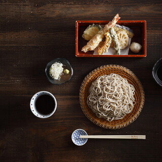 Authentic handmade soba noodles that are ground in a stone mill every morning and made using traditional techniques.
