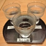 Totoya - 50ml×３の飲み比べ（650円）