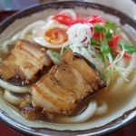 あおき - ソーキうどん 煮玉子付き（大・600円）