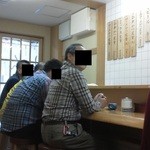 とんかつ山家 - 201304　山家　店内（座席から・・・入口に向かい