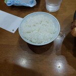 らーめん 吟屋 - 吟屋スペシャルの小ライス!……腹が割れる。