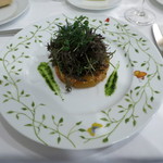オー グー ドゥ ジュール - ラタトゥイユとクスクスのタブレ　赤水菜のサラダ　バジルソース