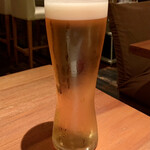 RAKUSUI - 生ビール アサヒスーパードライ （中） ¥700