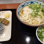 丸亀製麺 - ひやかけちくわ磯辺揚げ明太子おにぎり