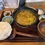 Kyuushuusanchoku Robata Katete - だご汁定食です。（2022年８月）