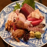 山海づくし勝也 - 刺身盛り合せ
