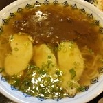 Derishasu - 今治ラーメン・カレー味（カレー味の具は鶏チャーシュー３枚と青ねぎのみ）