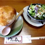 丹乃蔵 - セットのスープ＆サラダ！(2013,04/07)