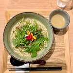 塩そば まえだ - 名刀味噌の昆布水麺 ¥1100