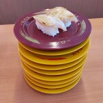 Sushiro - 『びんとろ 焦がし醤油、 1皿に2個 で150円』