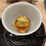 鮨 むらやま - 揚げたごま豆腐に唐津の赤ウニ♡溶けた♡