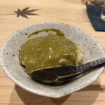 鮨 むらやま - いつも美味しいけど今日もバツグンにうまい肝ソース